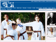 Tablet Screenshot of belizekarate.com